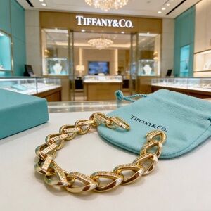Tiffany & Co. Gold Link Bracelet - Elegant Gold Chain